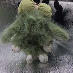 Green Furry Keychain Accessory